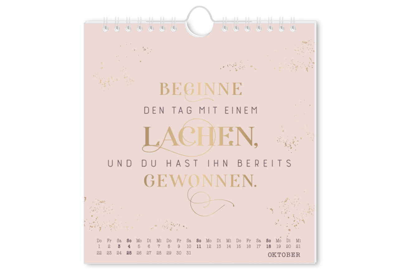 Postkartenkalender Gib Nie Auf